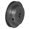B&B Manufacturing 60MP012-6FA3, Timing Pulley, Aluminum, Clear Anodized,  60MP012-6FA3 - alternate 2